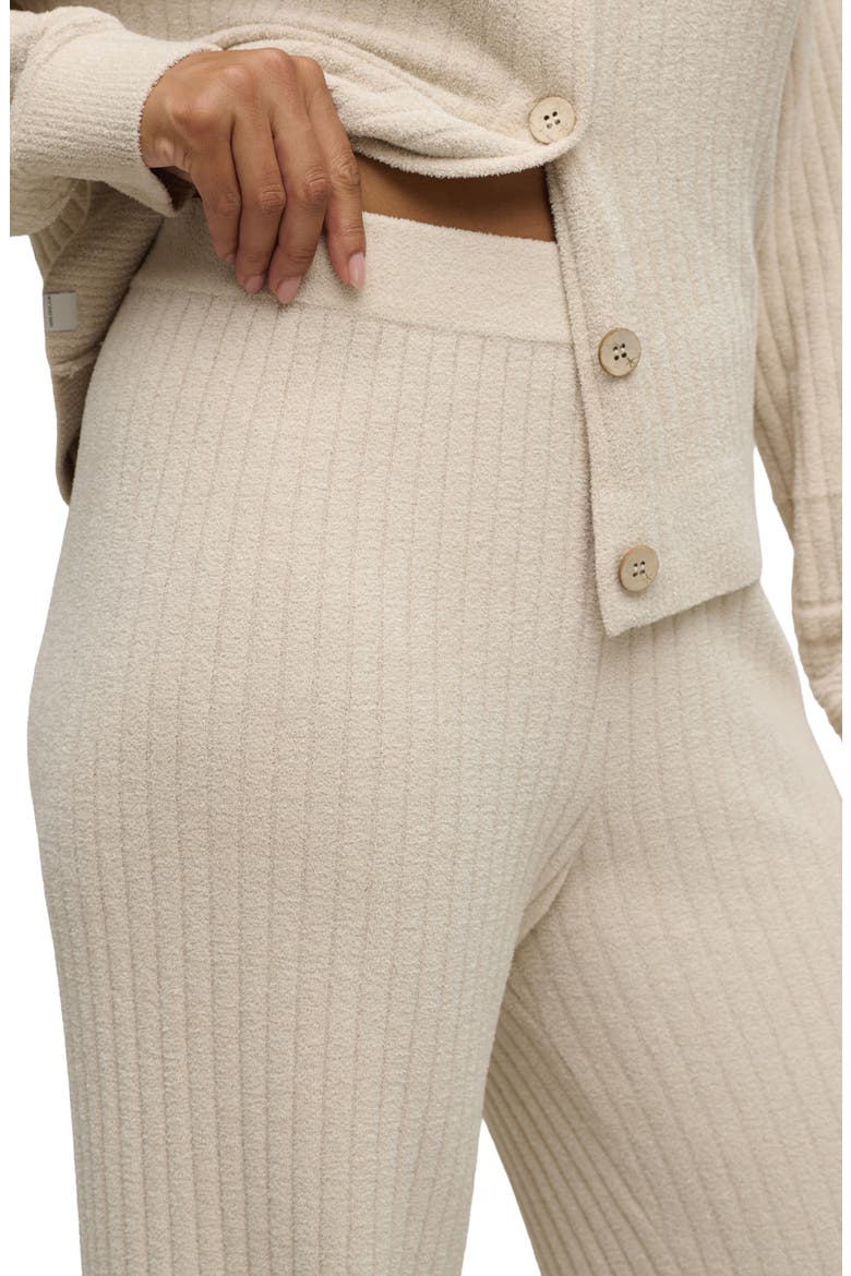 CozyChic® Ultra Lite® Textured Hem Ribbed Pants, Alternate, color, STONE
