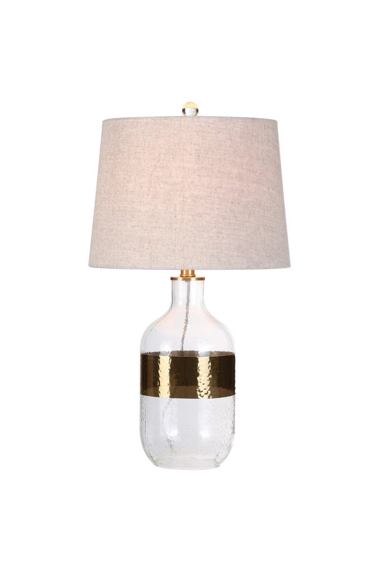 Stevens Glass LED Table Lamp, Main, color, Gold/Clear