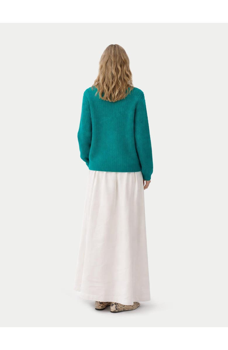 GOBI Mongolian Cashmere Chunky Cashmere Cardigan with Zipper, Alternate, color, Dynasty Green
