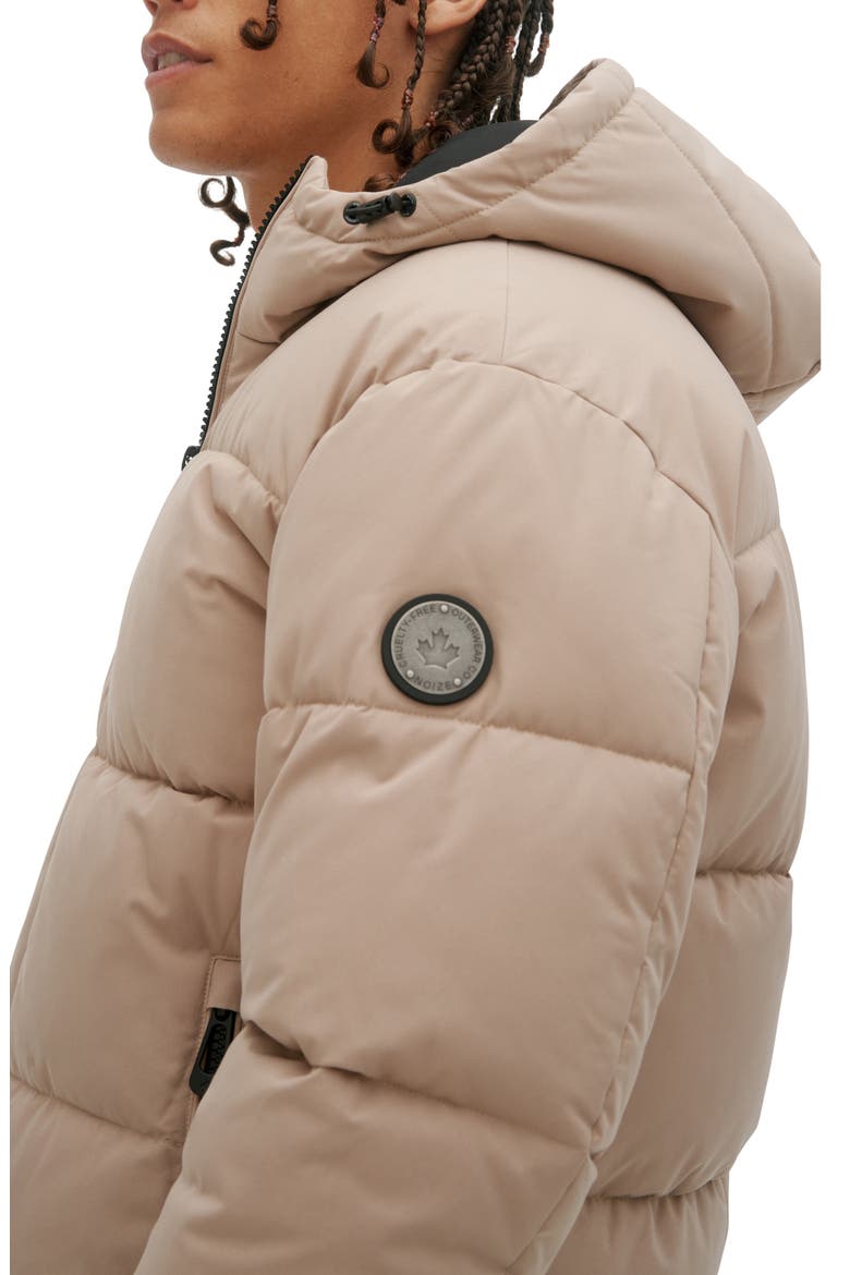 Gunnar Hooded Puffer Bomber Jacket, Alternate, color, SAND