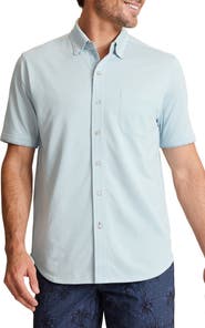 Tommy Bahama San Lucio Breeze Happy Hour IslandZone® Knit Short Sleeve Cotton Blend Button-Up Shirt
