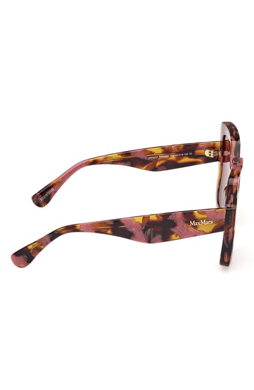 Max Mara Ernest 56mm Square Sunglasses In Burgundy