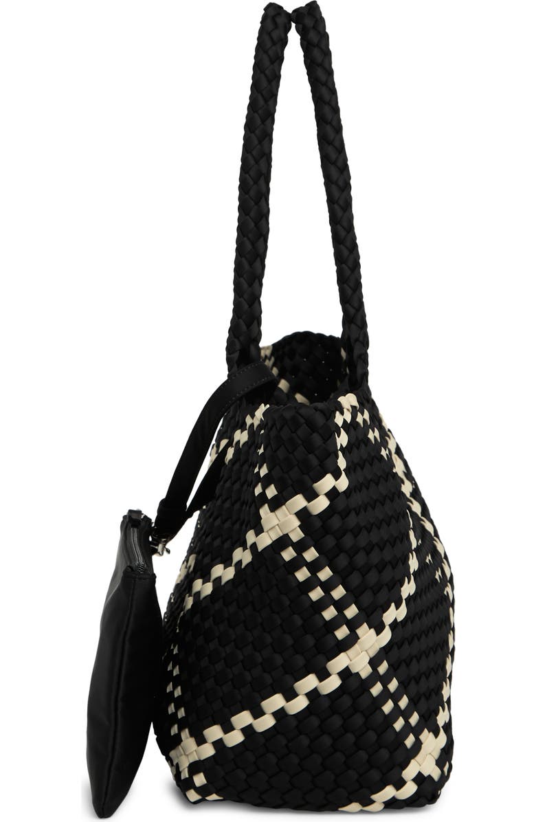 BCBG Woven Large Tote Bag & Pouch Set, Alternate, color,