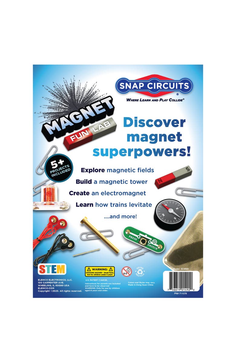 Snap Circuits Magnet Fun Lab, Alternate, color, Multicolored