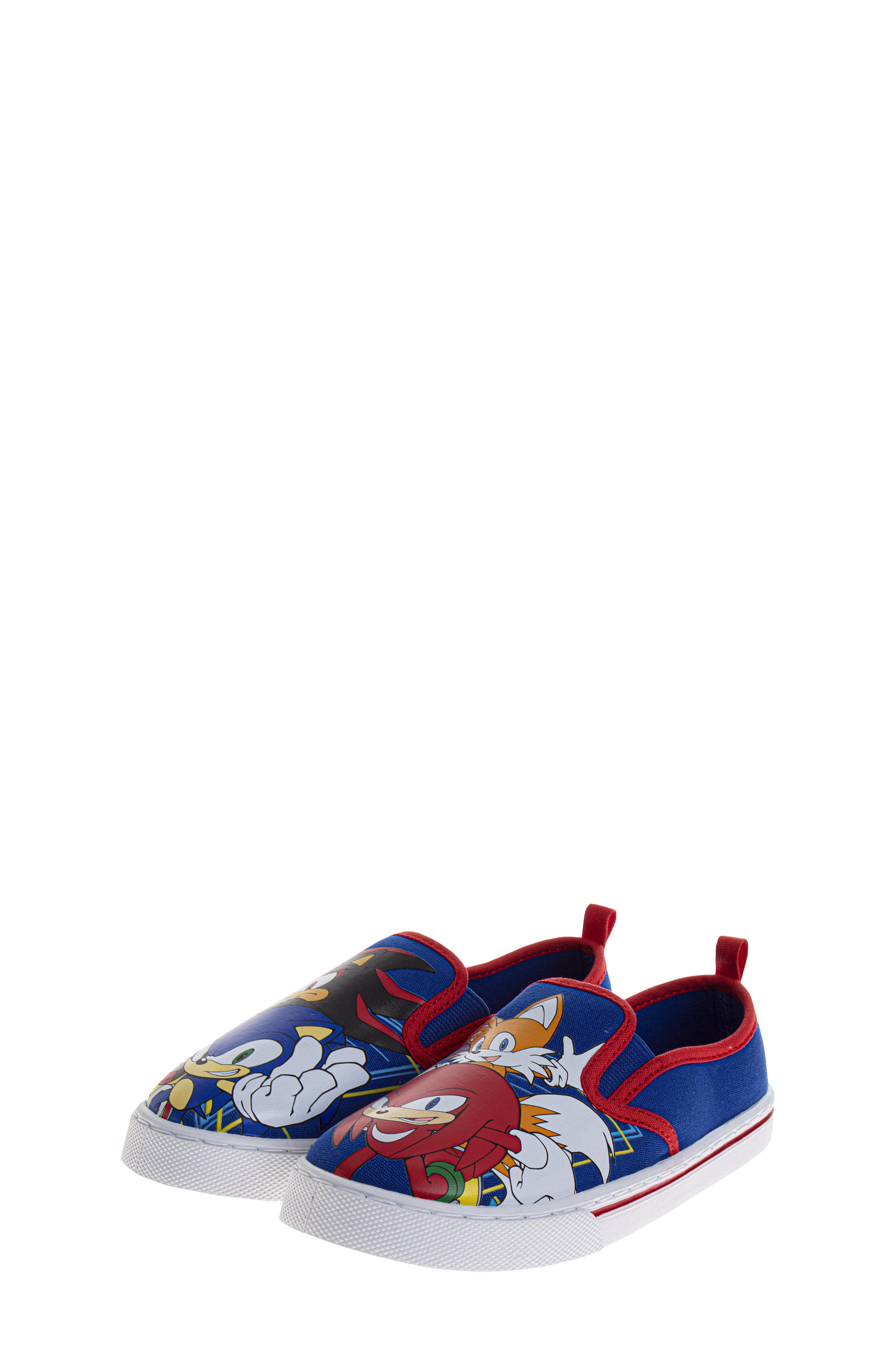 Kids' Sonic The Hedgehog Slip-On Sneaker, Alternate, color, BLUE