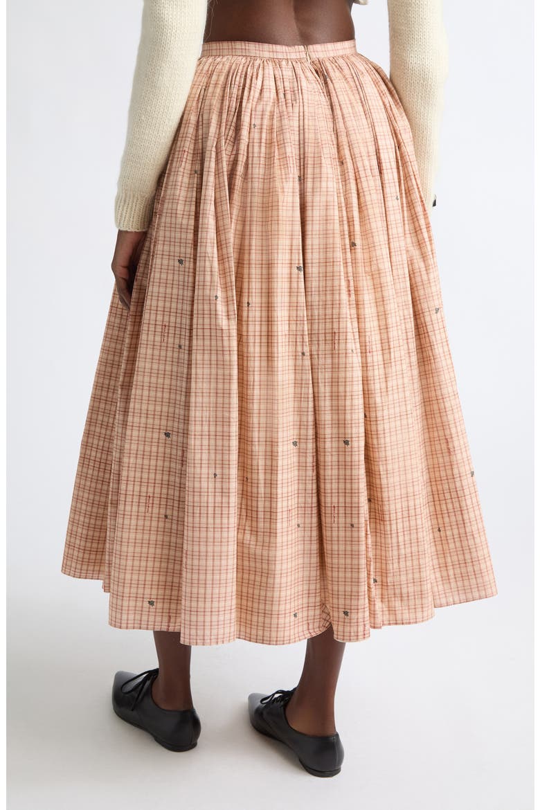 Plaid Cotton Midi Skirt, Alternate, color, MTPLAID-100