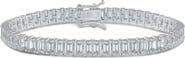CZ by Kenneth Jay Lane Emerald Cut Cubic Zirconia Bracelet