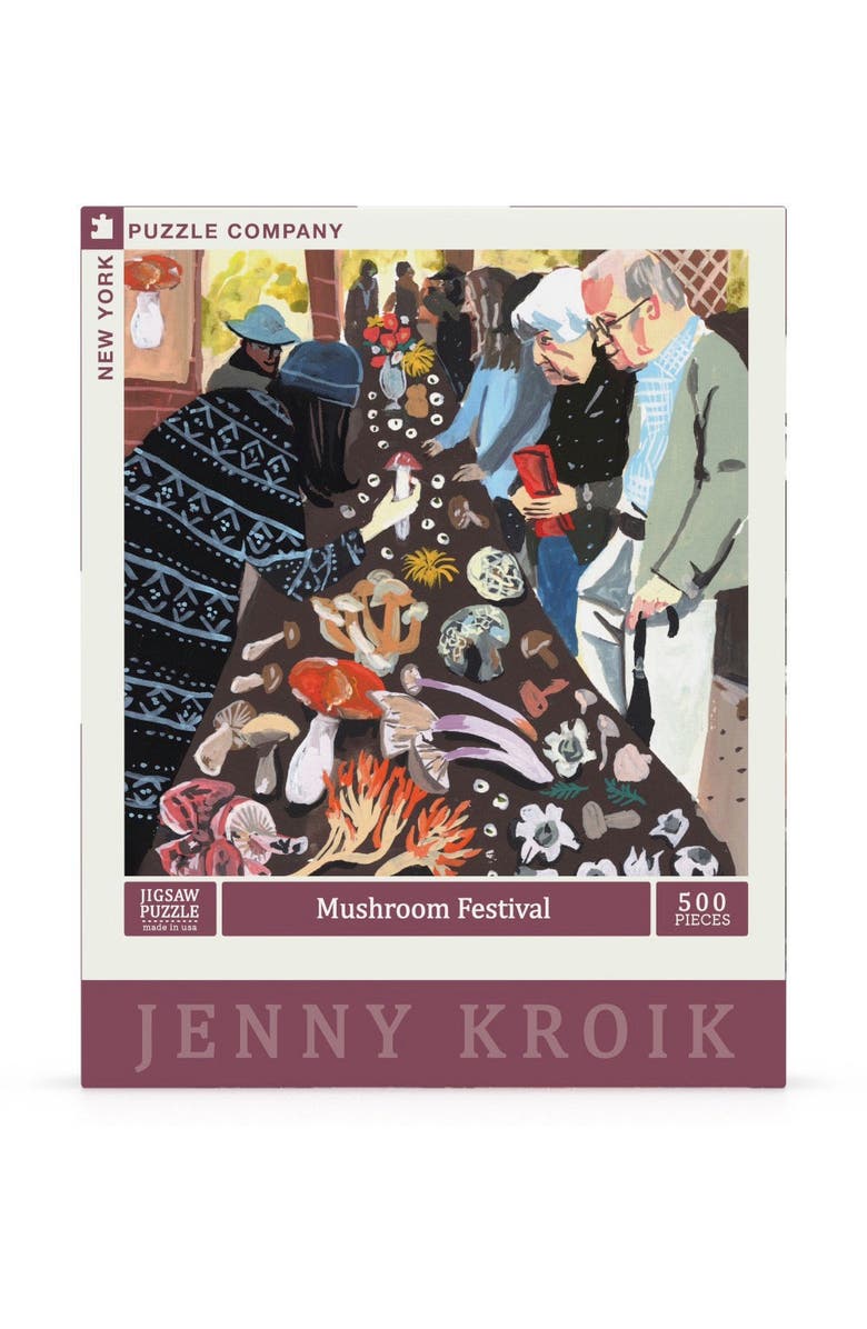 NEW YORK PUZZLE COMPANY Mushroom Festival 500 Piece Puzzle, Main, color, NO COLOR