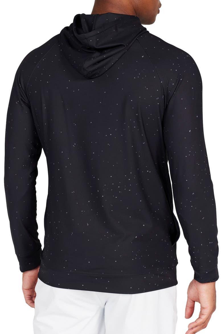 Chivas Flecked Stretch Hoodie, Alternate, color, TUXEDO