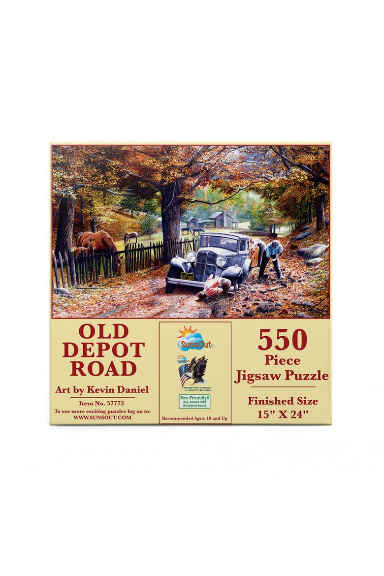 Old Depot Road 550 piece Jigsaw Puzzle for Adults, Alternate, color, Multicolor
