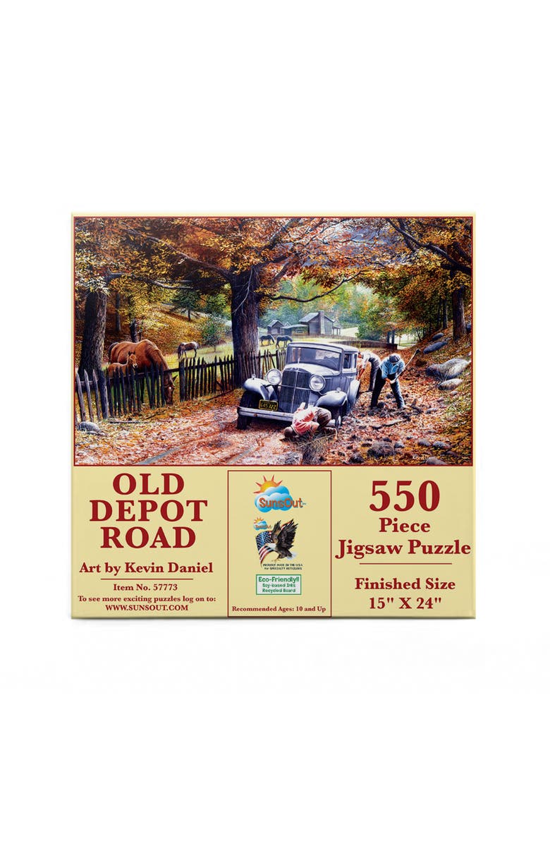 Sunsout Old Depot Road 550 piece Jigsaw Puzzle for Adults, Alternate, color, Multicolor