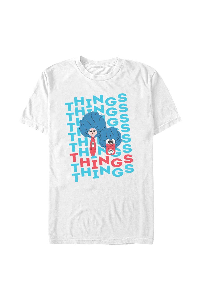 Men's Things Things Things Short Sleeve T-Shirt, Main, color, White