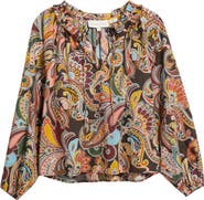 LOVE THE LABEL Libby Balloon Sleeve Cotton Top