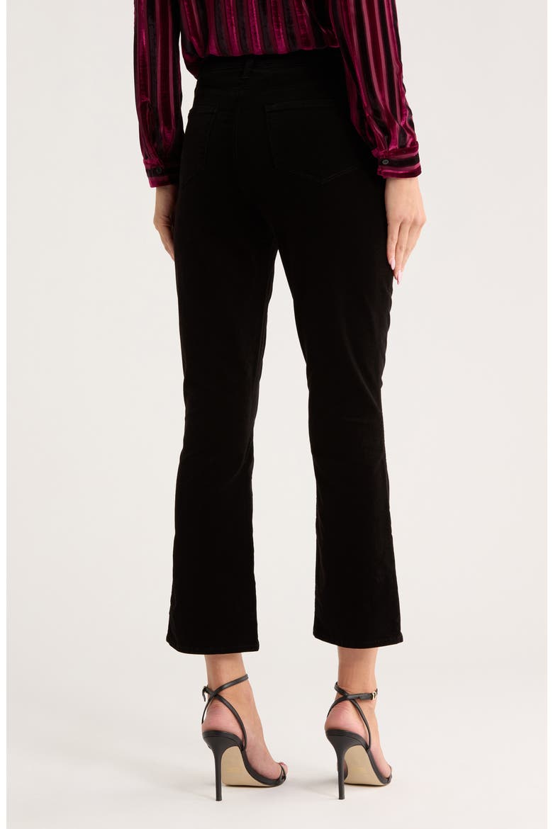 Mira Ultra High Waist Crop Micro Bootcut Jeans, Alternate, color, NOIR