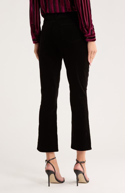 L'agence Mira Ultra High Waist Crop Micro Bootcut Jeans In Black
