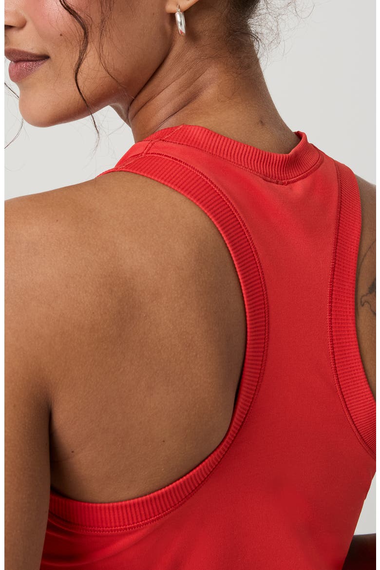 Surge Seamless Performance Tank, Alternate, color, CRIMSON