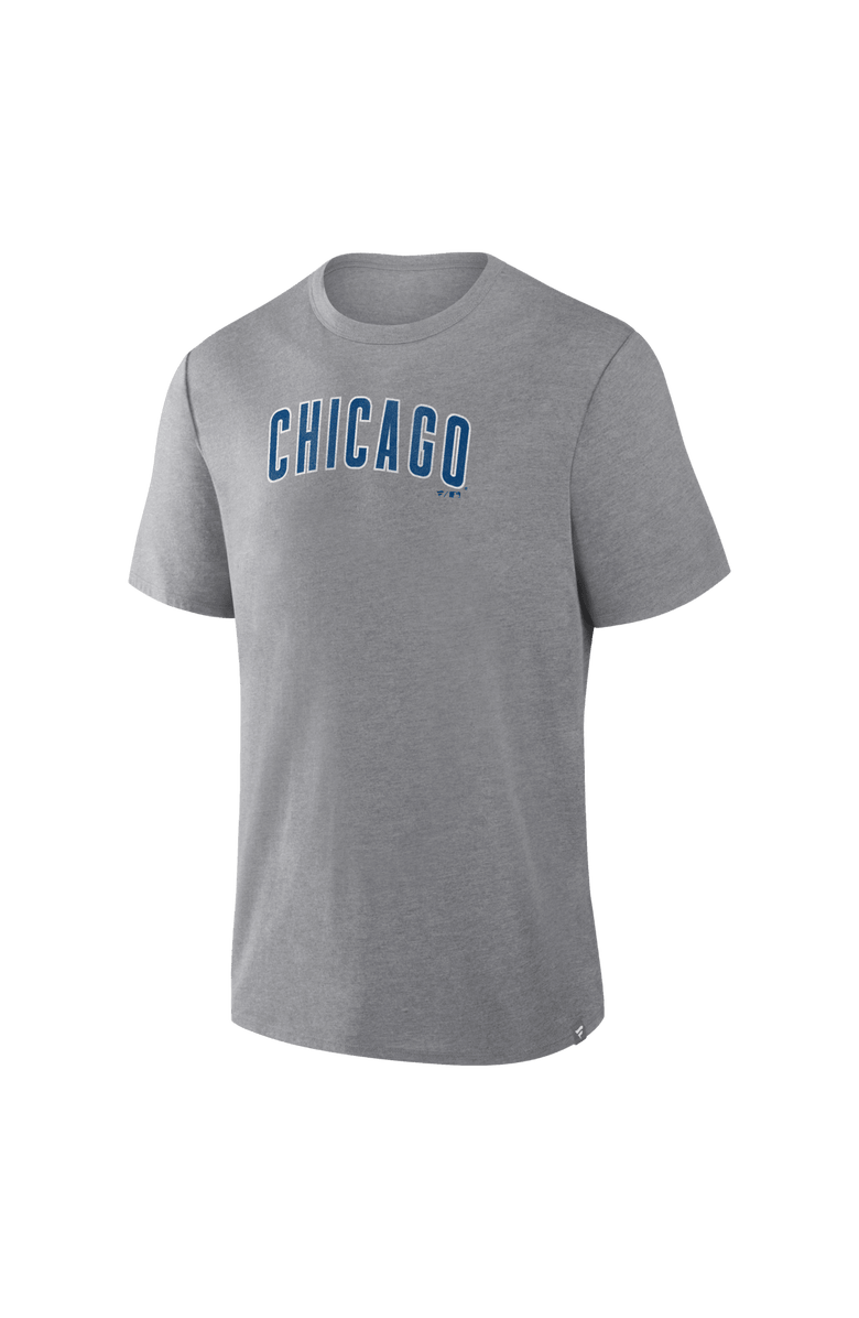 FANATICS Men's Fanatics Heather Gray Chicago Cubs Play Tribute Tri-Blend T-Shirt, Alternate, color, Heather Gray