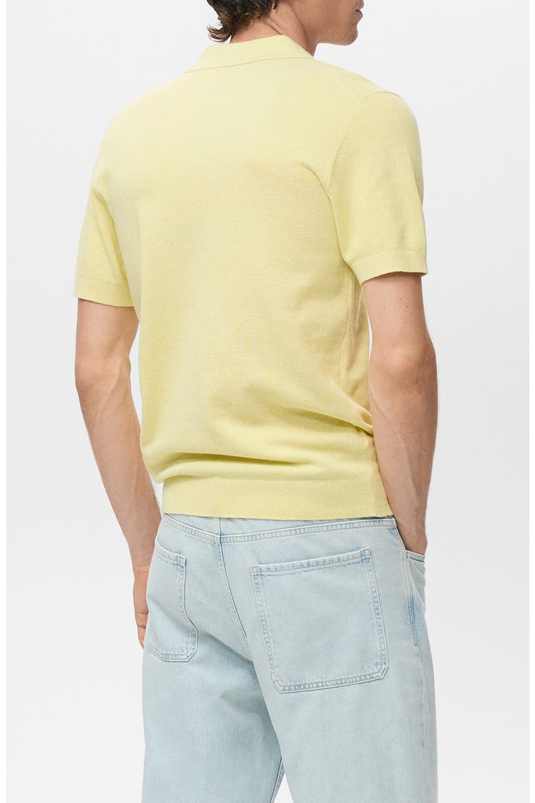 Slim Fit Knit Polo, Alternate, color, NEON YELLOW