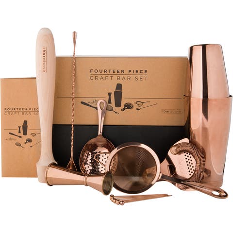 14-Piece Craft Bar Set, Antique Copper
