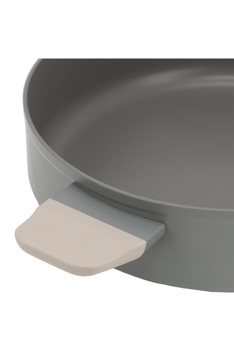 Ambrose 4.5 Quart Nonstick Aluminum Saute Pan with Lid, Alternate, color, Grey