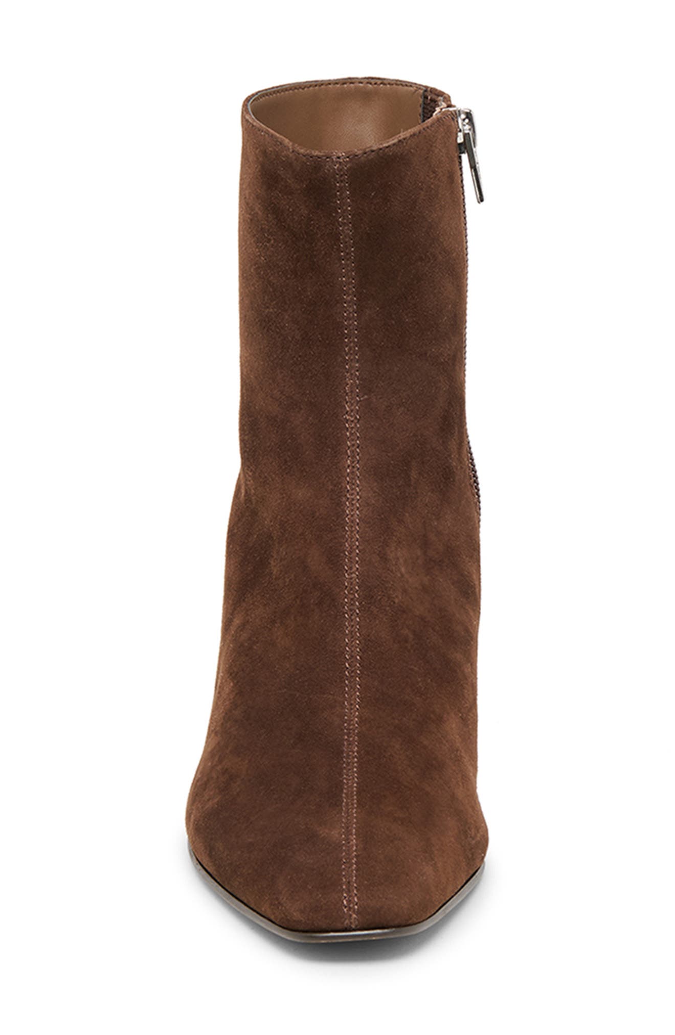 Tarine Bootie, Alternate, color, DARK BROWN SUEDE