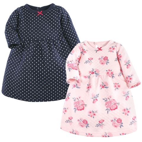 2Pk Quilted Long Sleeve Dress (Baby)