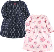 Hudson Baby Two-piece Set Of Long-sleeve Dresses
