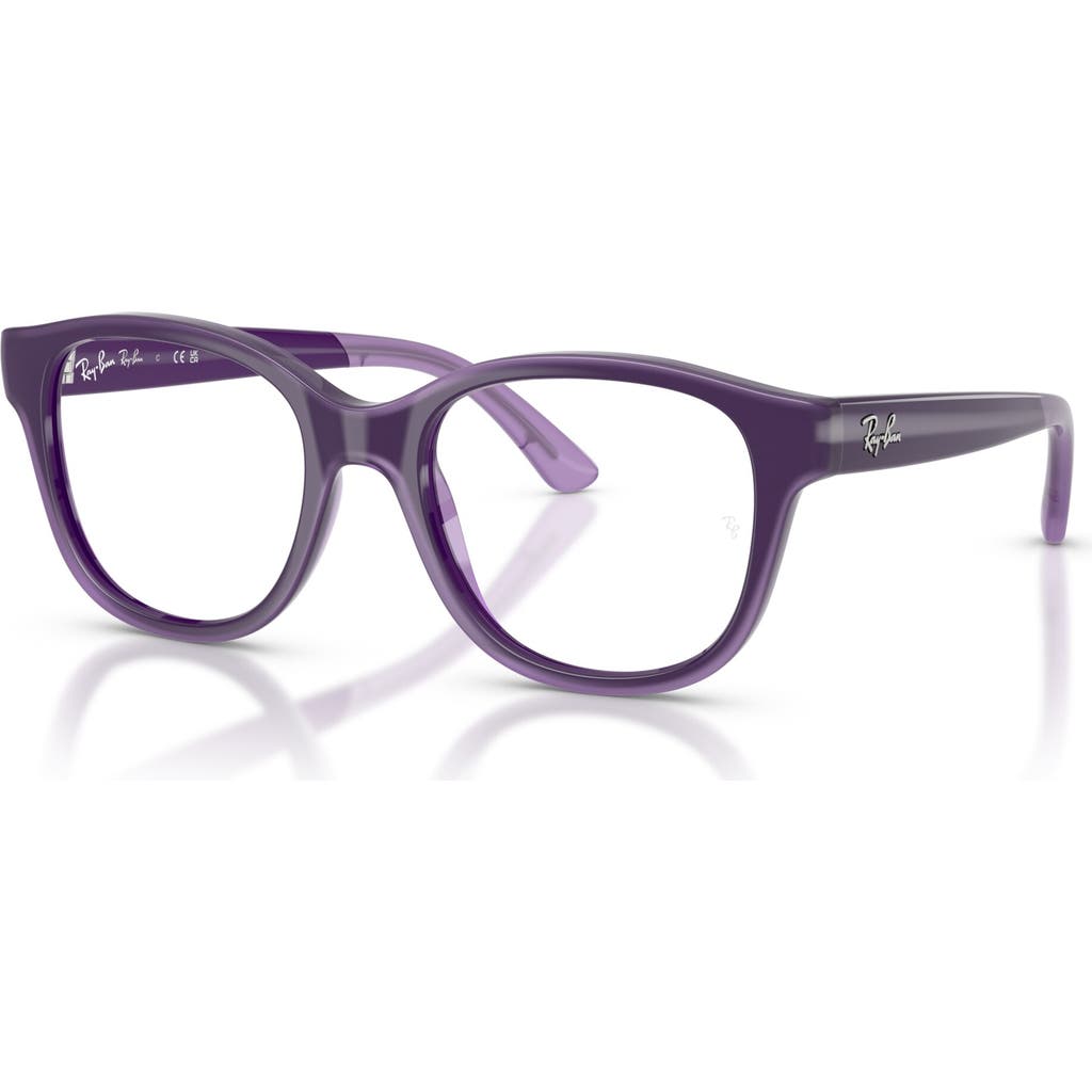 Ray Ban Ray-ban 44mm Square Optical Glasses In Purple