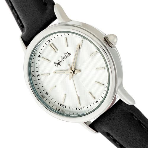 Sophie And Freda Sophie & Freda Berlin Leather-band Watch In Black