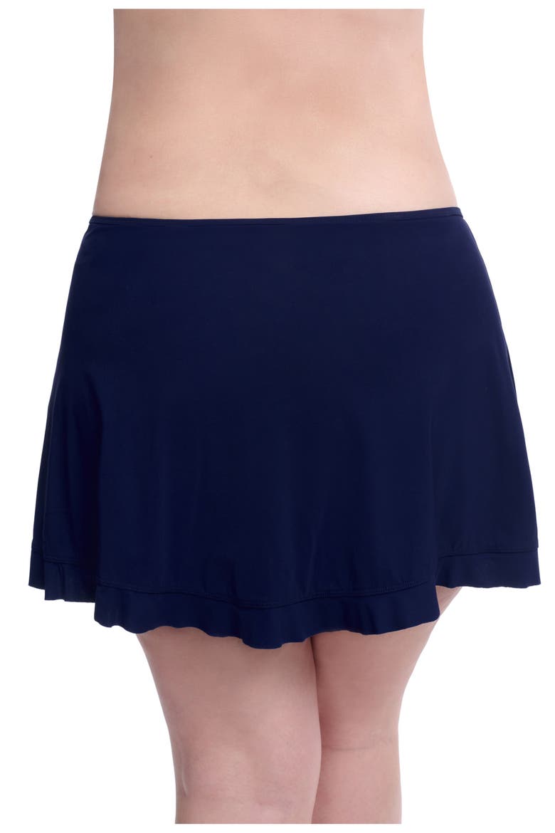 Tutti Frutti Full Figure Skirt Swim Bottom, Alternate, color, Navy