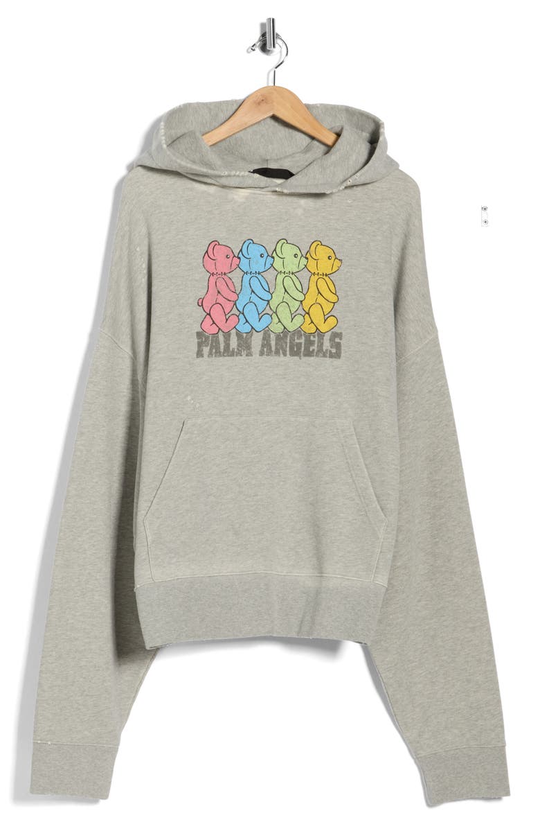 Palm Angels Cotton Graphic Hoodie, Alternate, color, 