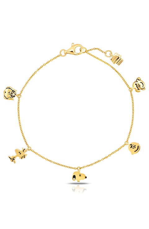 x Peanuts® Snoopy & the Gang Charm Bracelet