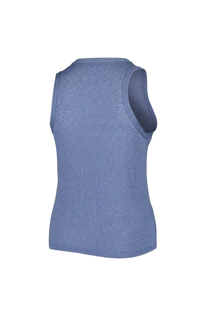 SOFT AS A GRAPE Women's Soft as a Grape Navy Minnesota Twins Plus Size High Neck Tri-Blend Tank Top, Alternate, color, 