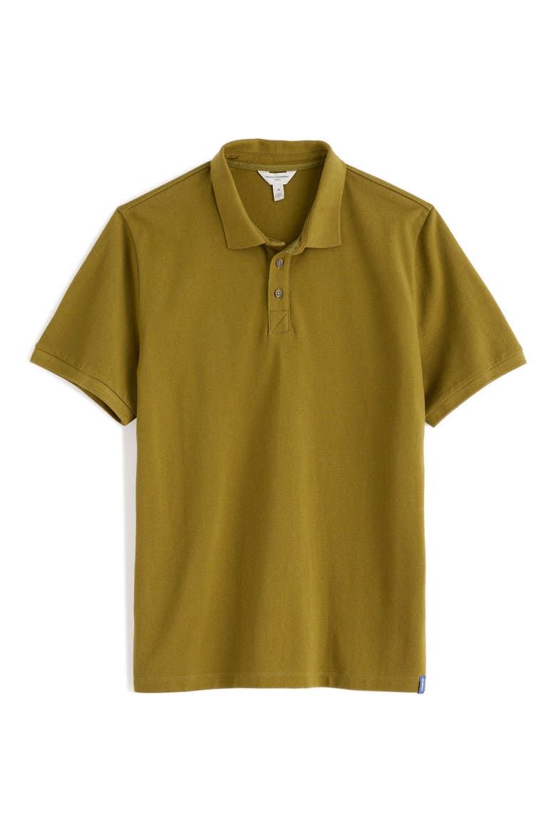 Balefire Organic Cotton Piqué Polo, Alternate, color, BRIGHT OLIVE