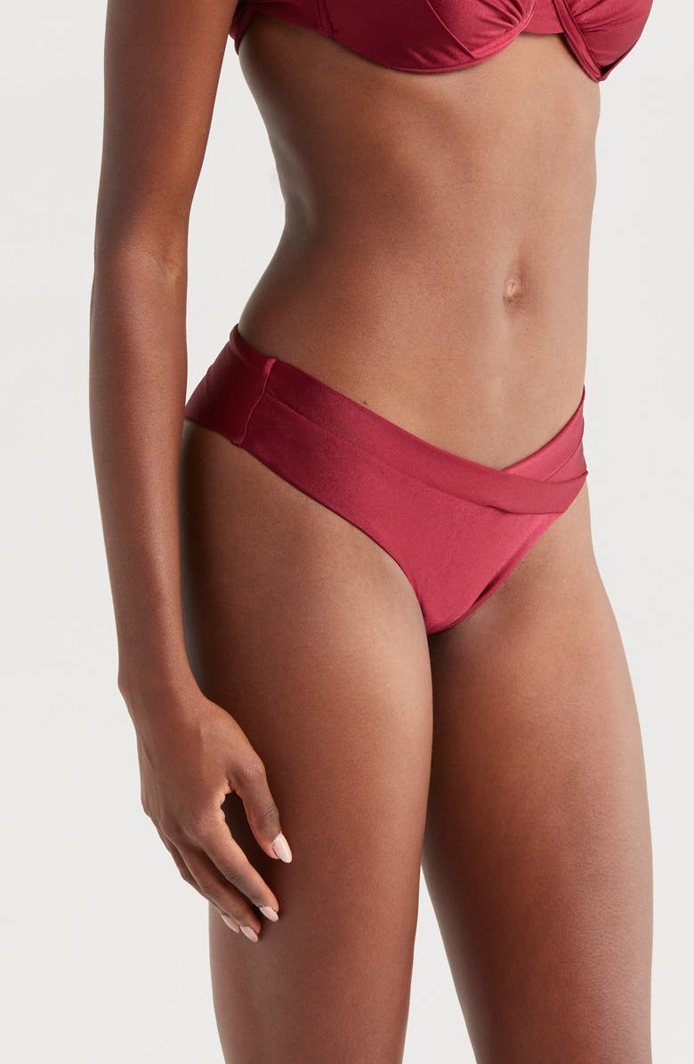 BOAMAR Potter Bikini Bottoms, Alternate, color, Wine