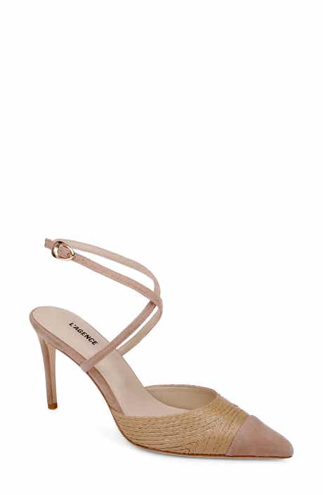 Moselle Ankle Strap Pointed Cap Toe Pump
