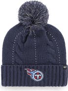 '47 Women's '47 Navy Tennessee Titans Bauble Cuffed Knit Hat with Pom