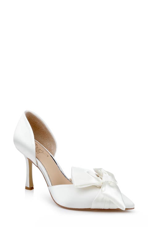 美品】BADGLEY MISCHKA バッジェリーミシュカ ブライダルシューズ