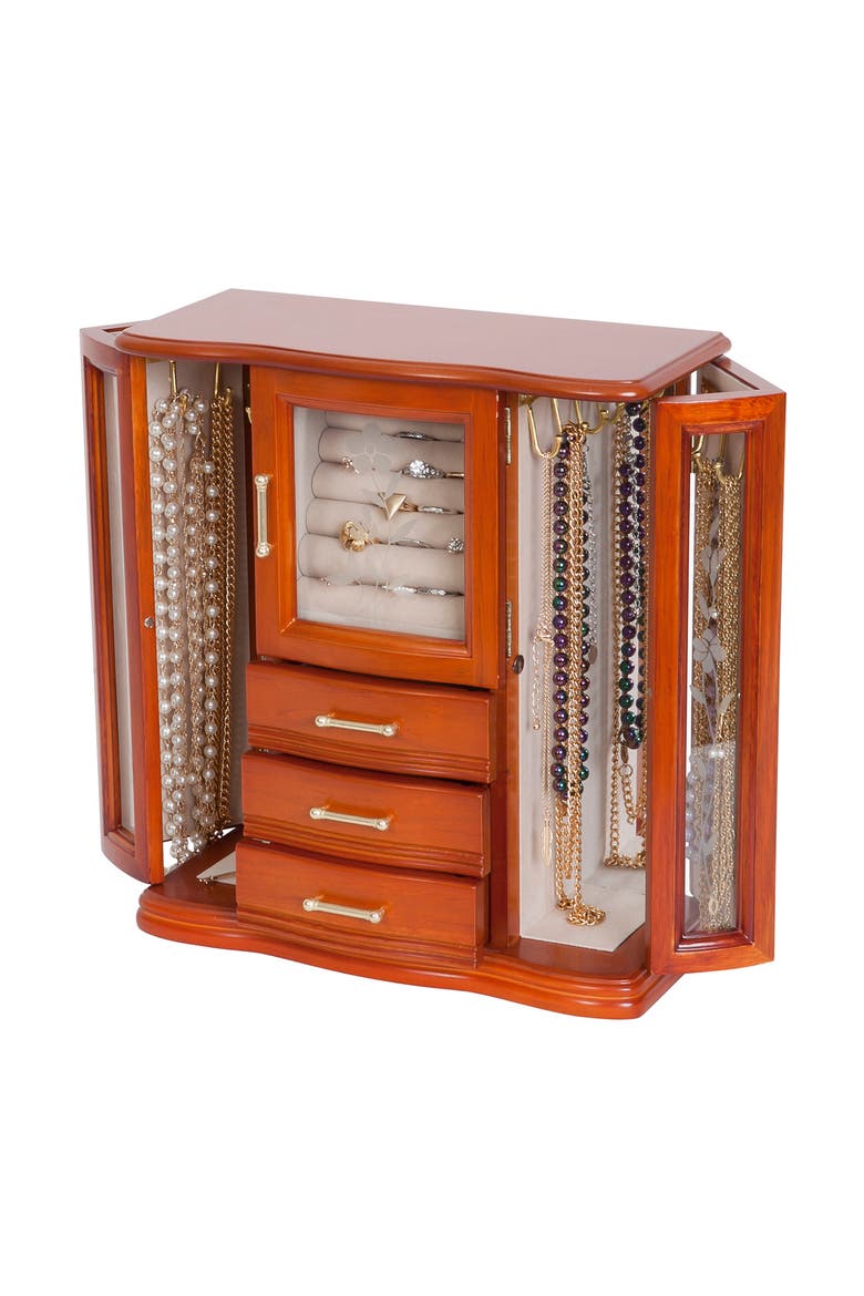 Mele & Co. Richmond Jewelry Box, Alternate, color, BROWN