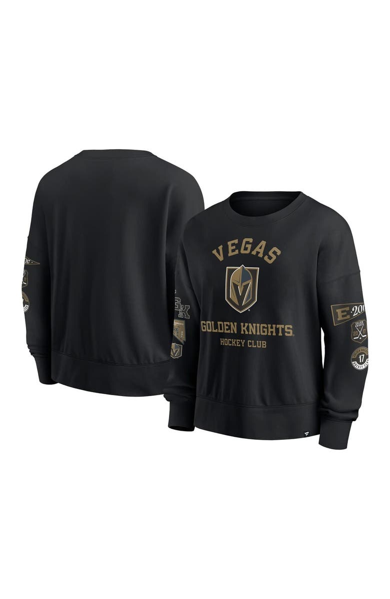 FANATICS Women's Fanatics Black Vegas Golden Knights Go Team Pullover Sweatshirt, Alternate, color, Black