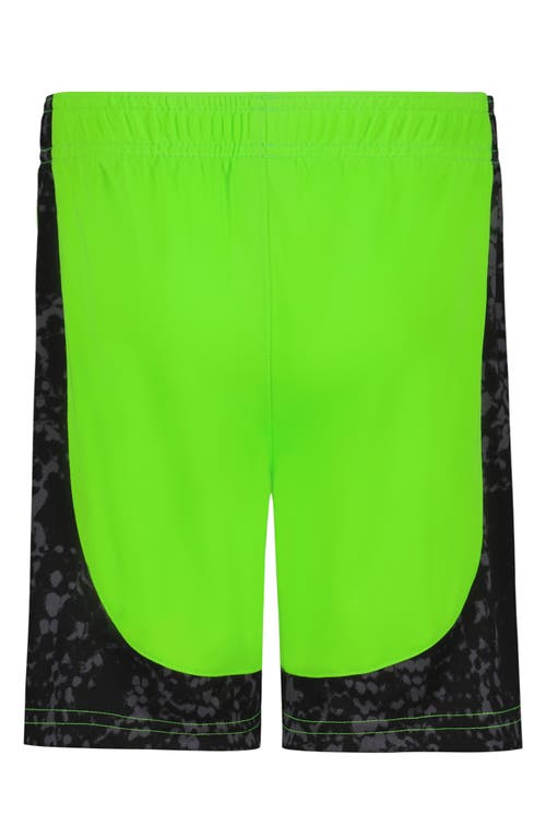 Under Armour Kids' Ua Tech™ Blocked Print Shorts In Hyper Green