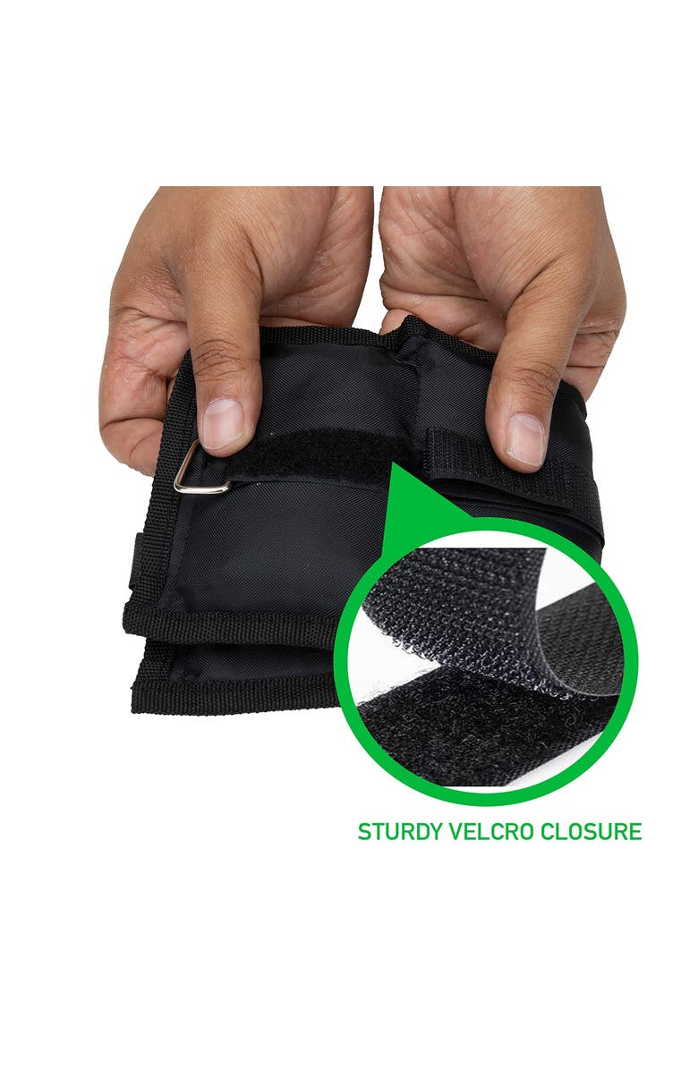 MIND READER 2 lb Adjustable Ankle & Wrist Weights - Set of 2, Alternate, color, 