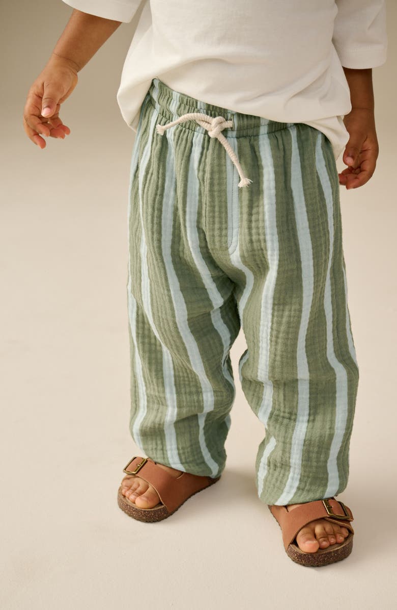 NEXT Kids' Stripe Cotton Drawstring Pants, Alternate, color, 