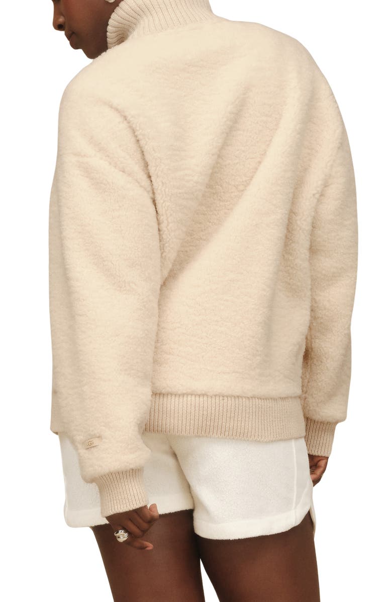 UGG<sup>®</sup> Isannah ChateauKnit Zip Sweater, Main, color, Cream