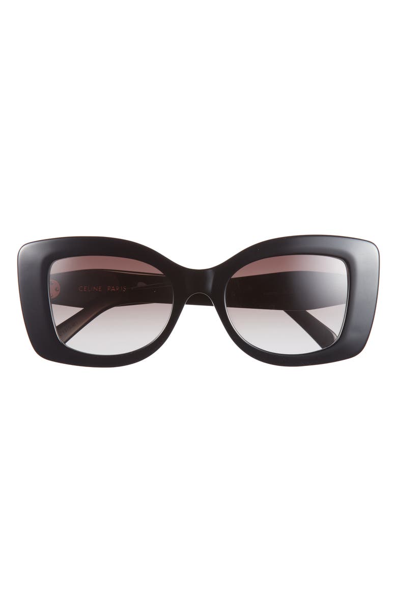 CELINE 3 Dots Butterfly Sunglasses, Main, color, Shiny Black / Gradient Roviex
