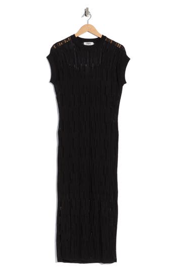 Robert Rodriguez Caterina Short Sleeve Sweater Dress In Black