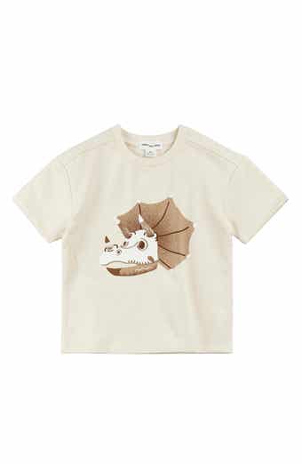 MILES THE LABEL Kids' Triceratops Fossil Graphic T-Shirt