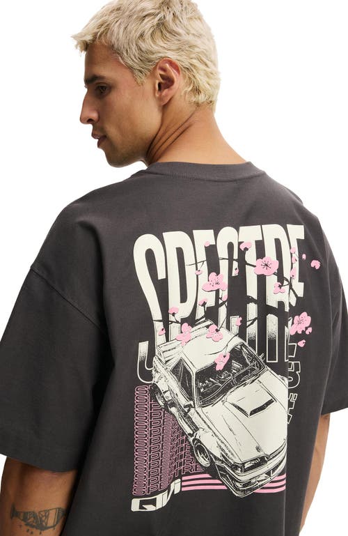 Cotton On Box Fit Graphic T-shirt In Black