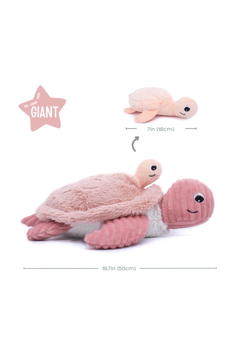 Sea Turtle Mom & Her Baby (Giant) - Secret Keeper Plush Toy, Eco-Friendly, Soft & Washable, Alternate, color, Pink