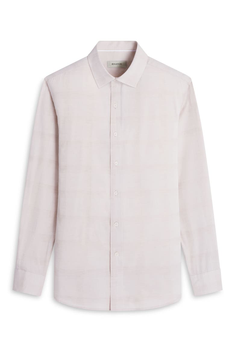 Julian Shaped Fit Plaid Button-Up Shirt, Alternate, color, DESERT